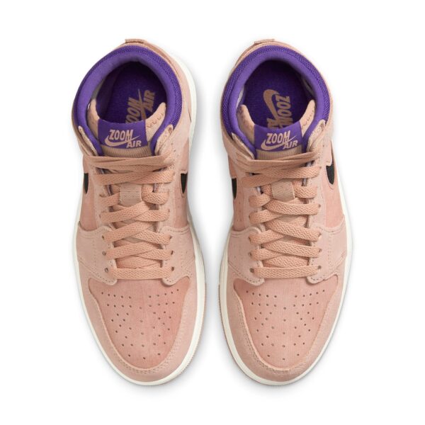 Jordan 1 High Zoom Air CMFT 2 Cacao Wow Picante Red (Women's) DV1305-200 - Brosneaker photo 5