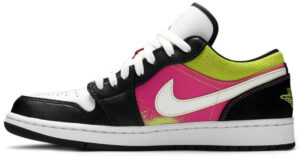 Jordan 1 Low Black Active Fuchsia Cyber CW5564-001 - Brosneaker photo 2