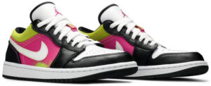 Jordan 1 Low Black Active Fuchsia Cyber CW5564-001 - Brosneaker photo 3