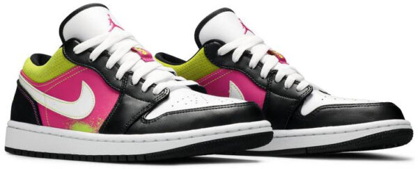 Jordan 1 Low Black Active Fuchsia Cyber CW5564-001 - Brosneaker photo 3
