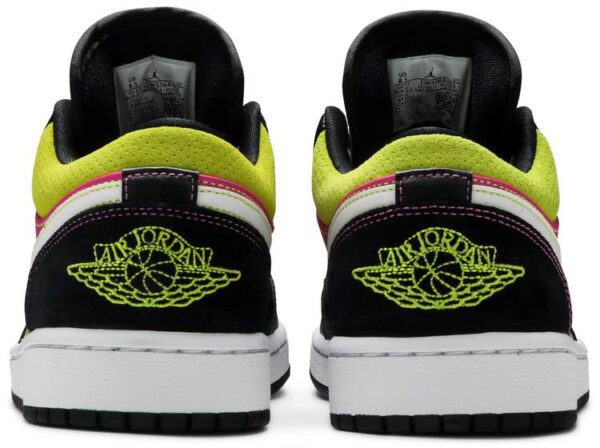 Jordan 1 Low Black Active Fuchsia Cyber CW5564-001 - Brosneaker photo 4