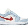 Jordan 1 Low Blue Whisper Dune Red (Women's) DC0774-164 - Brosneaker photo 1