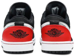 Jordan 1 Low Brushstroke Swoosh Black DA4659-001 - Brosneaker photo 4