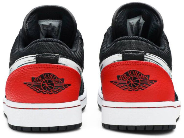 Jordan 1 Low Brushstroke Swoosh Black DA4659-001 - Brosneaker photo 4