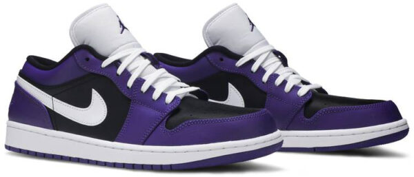 Jordan 1 Low Court Purple Black 553558-501 - Brosneaker photo 5