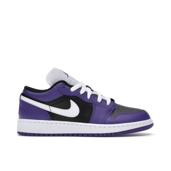 Jordan 1 Low Court Purple Black (GS) 553560-501 - Brosneaker photo 1