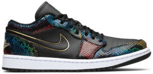 Jordan 1 Low Multicolor Snakeskin (2020) (Women's) CW5580-001 - Brosneaker photo 1