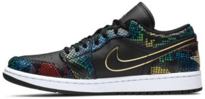 Jordan 1 Low Multicolor Snakeskin (2020) (Women's) CW5580-001 - Brosneaker photo 2