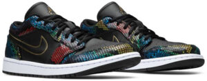 Jordan 1 Low Multicolor Snakeskin (2020) (Women's) CW5580-001 - Brosneaker photo 3