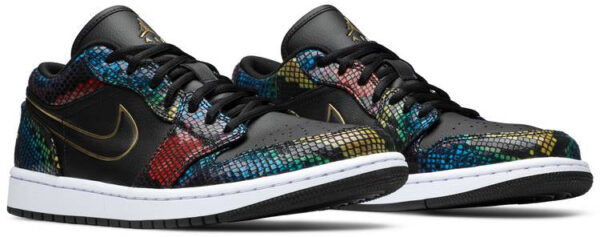 Jordan 1 Low Multicolor Snakeskin (2020) (Women's) CW5580-001 - Brosneaker photo 3
