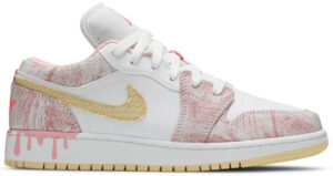 Jordan 1 Low Paint Drip (GS) CW7104-601 - Brosneaker photo 1