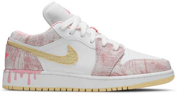 Jordan 1 Low Paint Drip (GS) CW7104-601 - Brosneaker photo 1