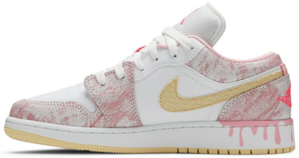Jordan 1 Low Paint Drip (GS) CW7104-601 - Brosneaker photo 2