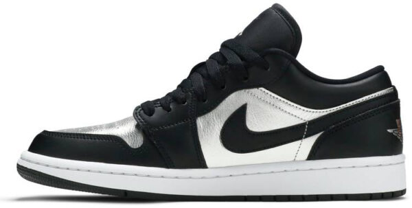 Jordan 1 Low SE Black Metallic Silver (Women's) DA5551-001 - Brosneaker photo 2