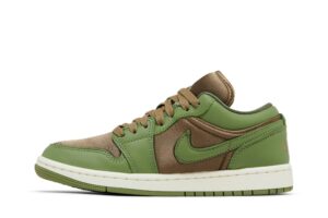 Jordan 1 Low SE Brown Kelp Sky J Light Olive (Women's) FB9893-300 - Brosneaker photo 3