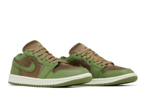 Jordan 1 Low SE Brown Kelp Sky J Light Olive (Women's) FB9893-300 - Brosneaker photo 8
