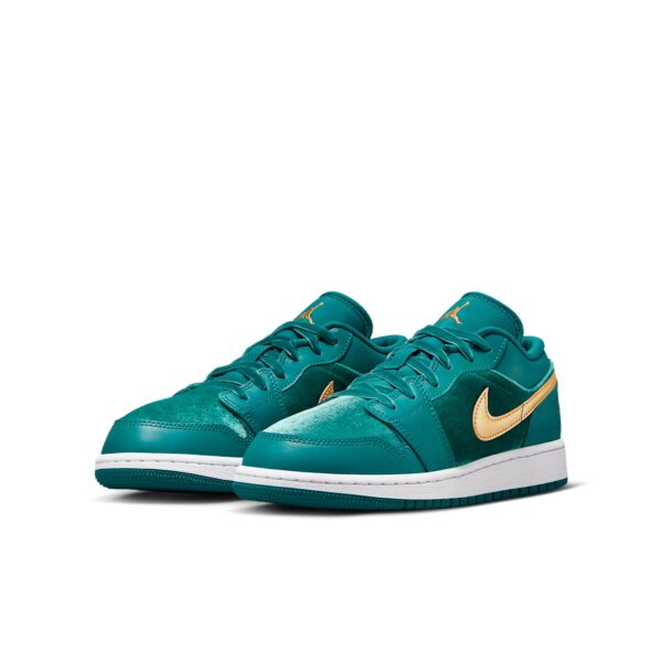 Jordan 1 Low SE Geode Teal Metallic Gold (GS) FB9896-300 - Brosneaker photo 4