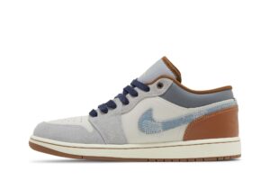 Jordan 1 Low SE Phantom Repaired Denim Swoosh FZ5042-041 - Brosneaker photo 3