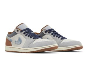 Jordan 1 Low SE Phantom Repaired Denim Swoosh FZ5042-041 - Brosneaker photo 8