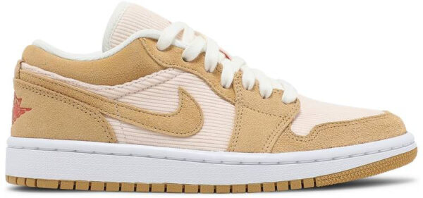 Jordan 1 Low SE Twine Orange Quartz Corduroy (Women's) DH7820-700 - Brosneaker photo 1