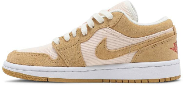 Jordan 1 Low SE Twine Orange Quartz Corduroy (Women's) DH7820-700 - Brosneaker photo 2