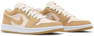 Jordan 1 Low SE Twine Orange Quartz Corduroy (Women's) DH7820-700 - Brosneaker photo 3