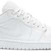 Jordan 1 Low Triple White Tumbled Leather 553558-130 - Brosneaker photo 1