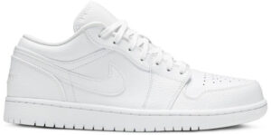 Jordan 1 Low Triple White Tumbled Leather 553558-130 - Brosneaker photo 1
