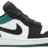 Jordan 1 Low White Black Mystic Green 553558-113 - Brosneaker photo 1