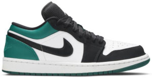 Jordan 1 Low White Black Mystic Green 553558-113 - Brosneaker photo 1