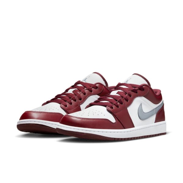 Jordan 1 Low White Bordeaux 553558-615 - Brosneaker photo 2