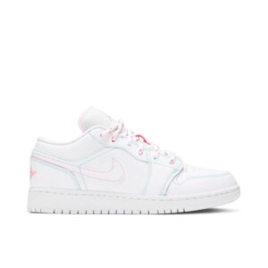 Jordan 1 Low White Green Pink (GS) 554723-101 - Brosneaker photo 1