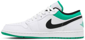 Jordan 1 Low White Lucky Green Black 553558-129 - Brosneaker photo 2