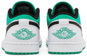 Jordan 1 Low White Lucky Green Black 553558-129 - Brosneaker photo 4