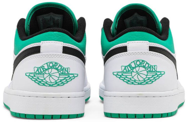 Jordan 1 Low White Lucky Green Black 553558-129 - Brosneaker photo 4