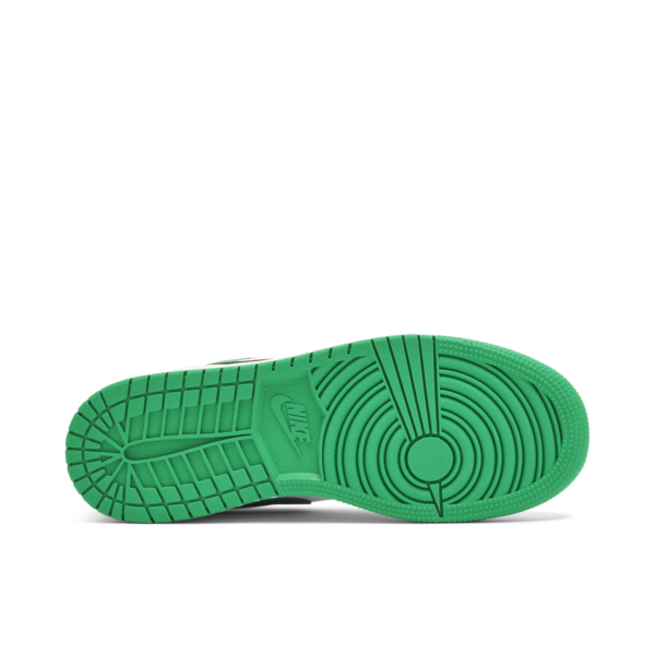Jordan 1 Low White Lucky Green Tumbled Leather (GS) 553560-129 - Brosneaker photo 3