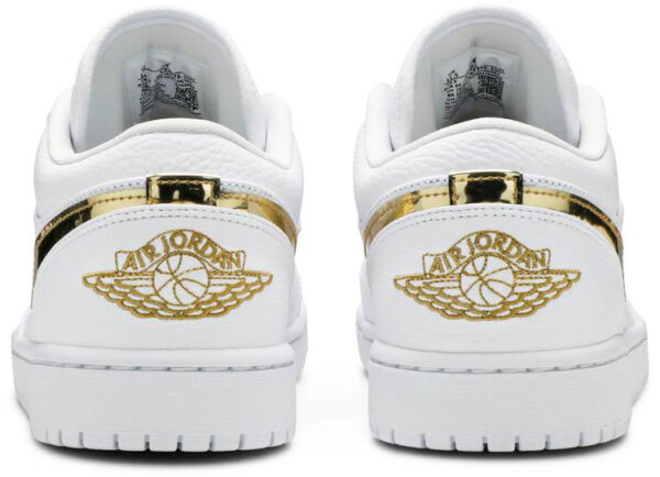 Jordan 1 Low White Metallic Gold (Women's) CZ4776-100 - Brosneaker photo 2