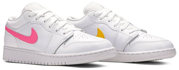 Jordan 1 Low White Neon (GS) CW7035-100 - Brosneaker photo 3