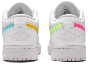 Jordan 1 Low White Neon (GS) CW7035-100 - Brosneaker photo 4