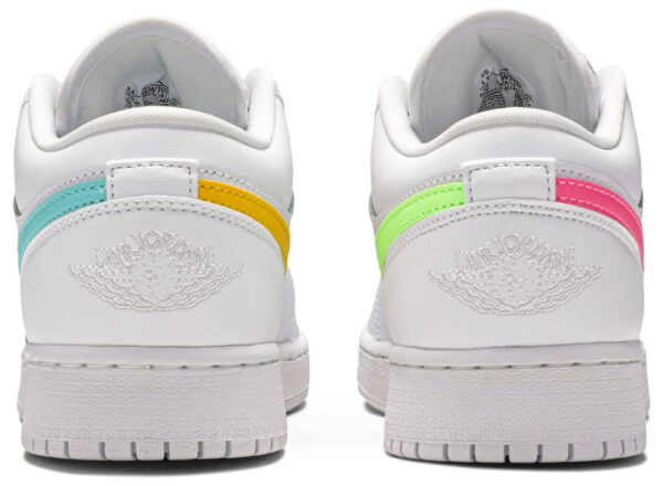 Jordan 1 Low White Neon (GS) CW7035-100 - Brosneaker photo 4
