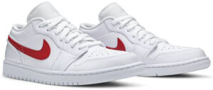 Jordan 1 Low White University Red (Women's) AO9944-161 - Brosneaker photo 4