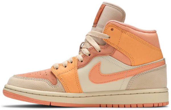 Jordan 1 Mid Apricot Orange (Women's) DH4270-800 - Brosneaker photo 2
