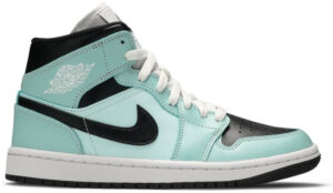 Jordan 1 Mid Aqua Blue Tint (Women's) BQ6472-300 - Brosneaker photo 2