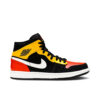 Jordan 1 Mid Black Amarillo Orange 852542-087 - Brosneaker photo 1