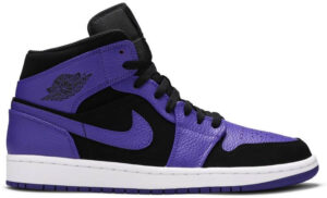 Jordan 1 Mid Black Dark Concord 554724-051 - Brosneaker photo 1