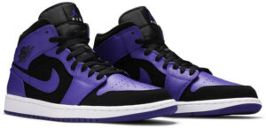 Jordan 1 Mid Black Dark Concord 554724-051 - Brosneaker photo 3