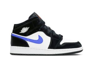 Jordan 1 Mid Black Racer Blue White (GS) 554725-084 - Brosneaker photo 1