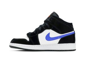 Jordan 1 Mid Black Racer Blue White (GS) 554725-084 - Brosneaker photo 3