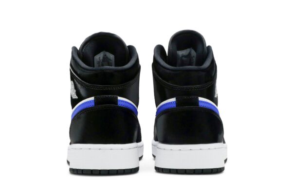 Jordan 1 Mid Black Racer Blue White (GS) 554725-084 - Brosneaker photo 6