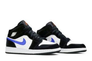 Jordan 1 Mid Black Racer Blue White (GS) 554725-084 - Brosneaker photo 8